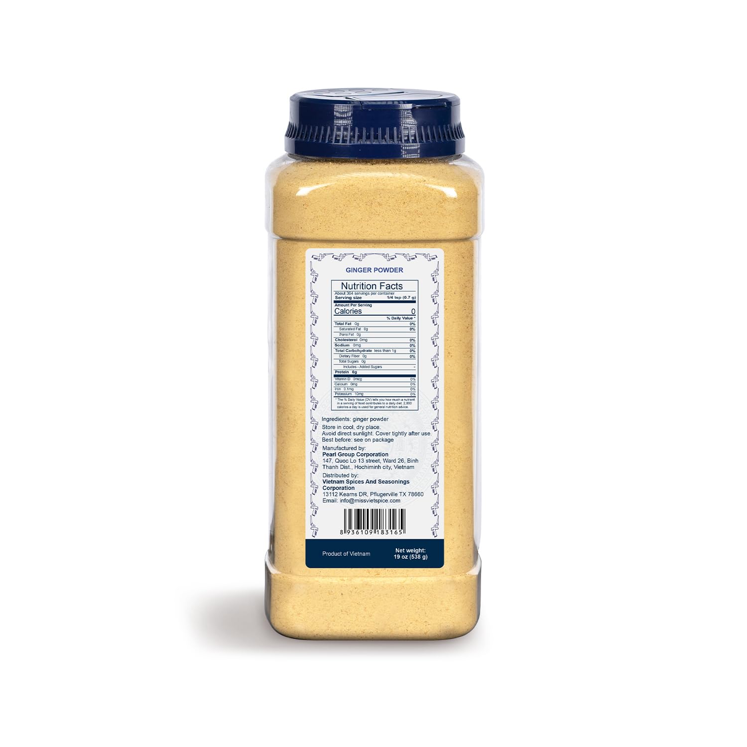 MISS_VIETSPICE_Ginger_Powder,_19_Oz_(538g),_Powdered_Ginger,_Ginger,_Ground_Ginger,_Ground_Ginger_Powder,_Ginger_Spice,_Ginger_Root_Powder,_Natural,_NON-GMO,_Kosher,_Ginger_Powder,_Essential_Spicy_Flavor,_for_Curry,_Easy_Mixing,_Baking,_Tea,_Cooking