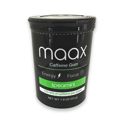 Maax_Caffeine_Energy_Gum_|_Focus_125mg_of_per_piece_Spearmint_25_pieces_container