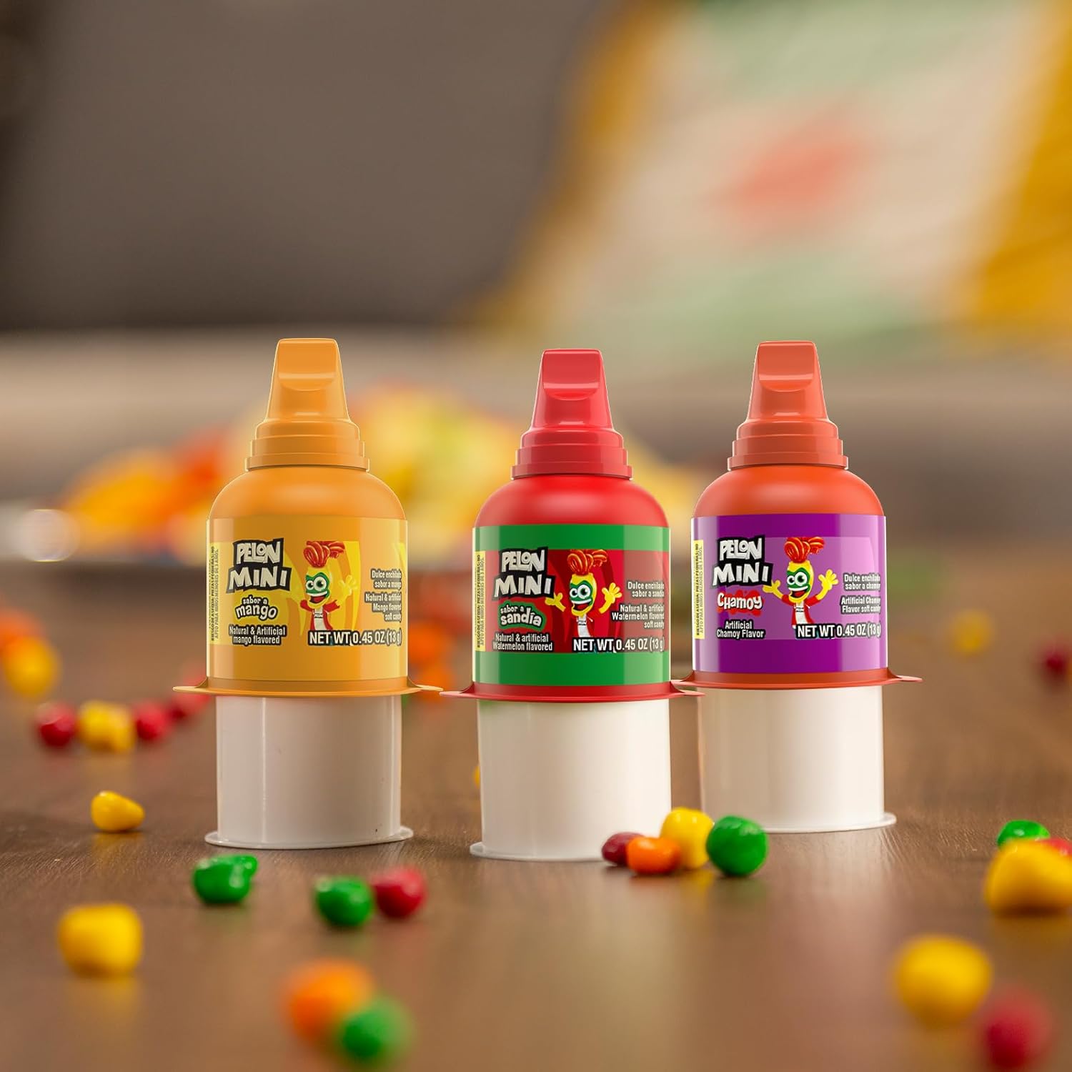Pelon_Pelo_Rico_Mini_Assorted_Watermelon,_Mango,_and_Chamoy_Candy,_0.45_oz_(Pack_of_18)
