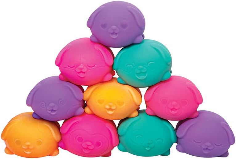 Schylling_NeeDoh_Teenie_Funky_Pups_-_Sensory_Squeeze_Toy_-_Contains_3_Mini_Groovy_Globs_-_1.5"_Wide_-_Color_May_Vary_(Pack_of_1)