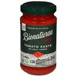 Bionaturae Organic Tomato Paste - No Salt Tomato Paste, Tomato Paste in a Jar, Keto Friendly, Non-GMO, USDA Certified Organic, No Added Sugar, No Added Salt, Made in Italy - 7 Oz