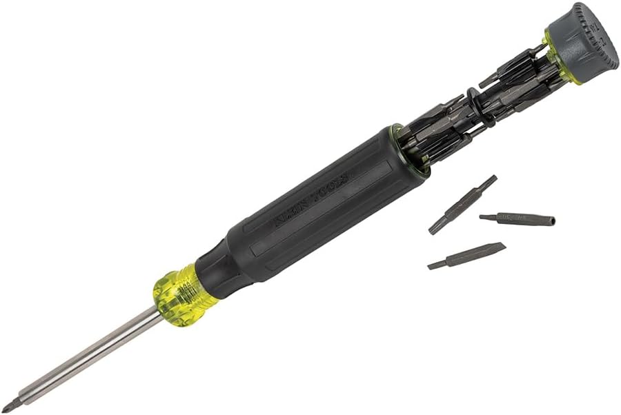 Klein_Tools_32327_Precision_Screwdriver_Set,_27-in-1_Multi-Bit_Screwdriver,_Onboard_Storage,_Rare-Earth_Magnet,_Ideal_for_Terminal_Blocks