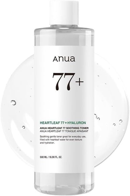 Anua_Heartleaf_77_Soothing_Toner,_Moisturizing_&_Calming_Facial_Toner_for_Glass_Skin,_Hyaluronic_Acid,_Lightweight_Hydration_for_Sensitive_Skin,_Redness_Relief,Skin_Cooling,Korean_Skin_Care,16.9_fl.oz