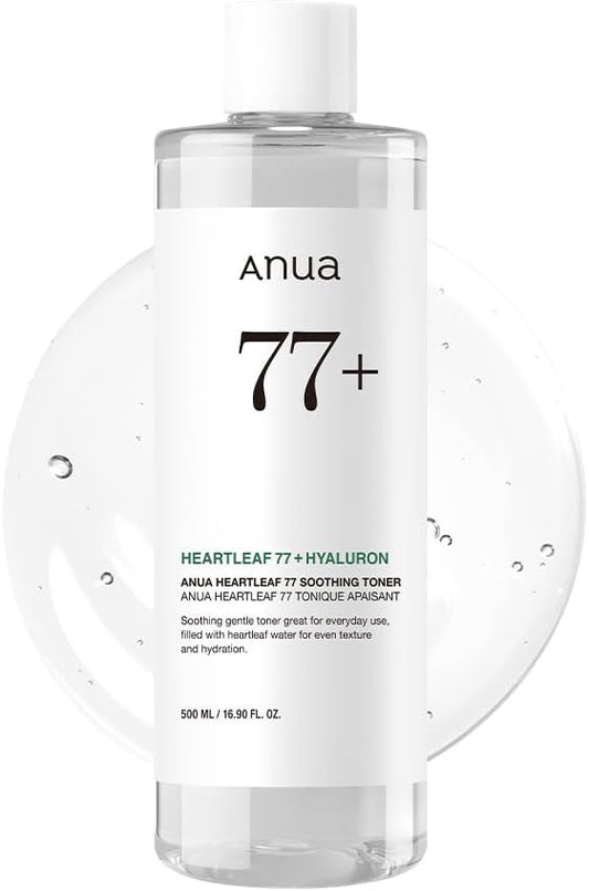 Anua_Heartleaf_77_Soothing_Toner,_Moisturizing_&_Calming_Facial_Toner_for_Glass_Skin,_Hyaluronic_Acid,_Lightweight_Hydration_for_Sensitive_Skin,_Redness_Relief,Skin_Cooling,Korean_Skin_Care,16.9_fl.oz