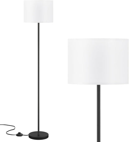 Modern_Floor_Lamp_Simple_Design_with_White_Shade,_Foot_Pedal_Switch,_60"_Small_Tall_Lamps_for_Living_Room_Bedroom_Office_Dining_Room_Kitchen,_Black_Pole_Lamp(Without_Bulb)