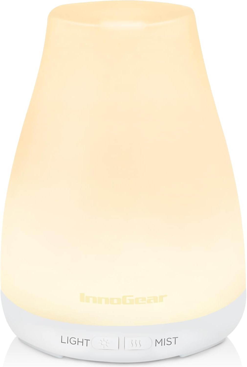 InnoGear_Essential_Oil_Diffuser_Ultrasonic_Diffusers_for_Home,_Basic_White_|_Cool_Mist_Humidifier,_Aromatherapy,_Large_Room,_Run_up_to_8hrs,_Waterless_Auto_Off,_7_Lights,_Living_Room,_Quiet_Operation