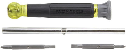 Klein_Tools_32581_4-in-1_Electronics_Screwdriver_Set_with_2_Slotted,_2_Phillips_Precision_Machined_Bits,_Ideal_for_Terminal_Blocks
