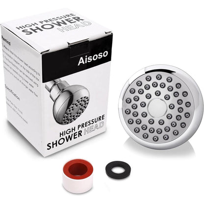 Aisoso_High_Pressure_Shower_Head_3_Inches_Anti-clog_Anti-leak_Fixed_Showerhead_Chrome_with_Adjustable_Swivel_Brass_Ball_Joint_for_Relaxing_and_Comfortable_Shower_Experience