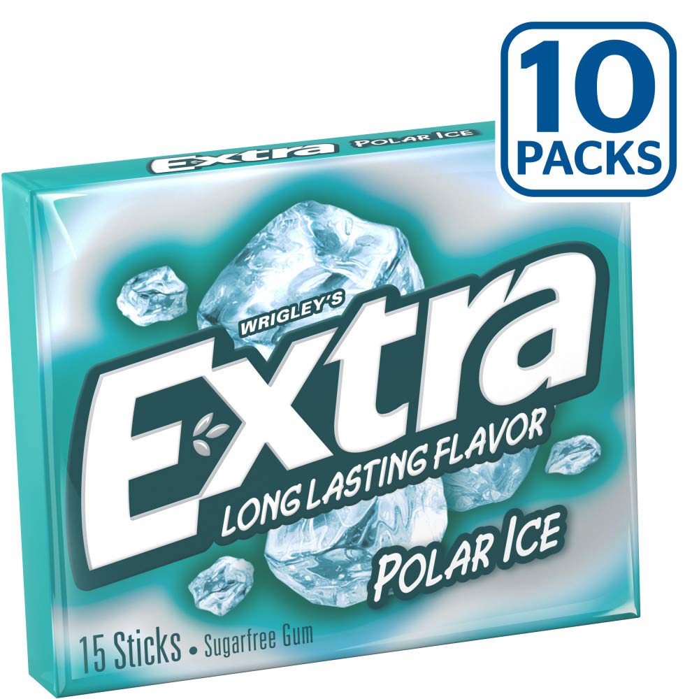 EXTRA_Polar_Ice_Sugarfree_Gum,_15_Sticks_(Pack_of_10)
