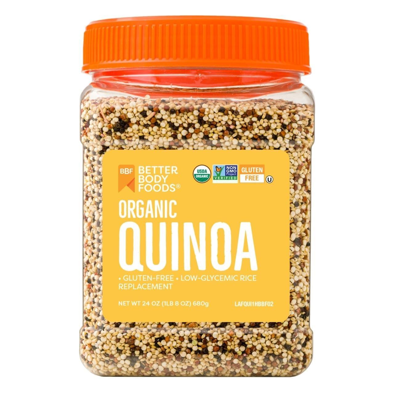 BetterBody_Foods_Organic_Quinoa,_Vegan,_Gluten_Free,_Low_Glycemic_Rice_Replacement,_24_ounce