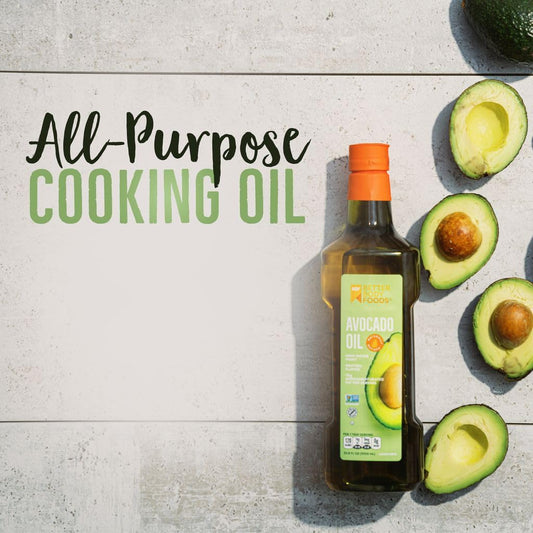 Foods_Refined_Avocado_Oil,_Non-GMO_Cooking_Oil,_Kosher,_Keto_and_Paleo_Diet_Friendly,_for_High-Heat_Cooking,_Frying,_Baking,_Avocado_Oil,_500_mL,_16.9_Fl_Oz