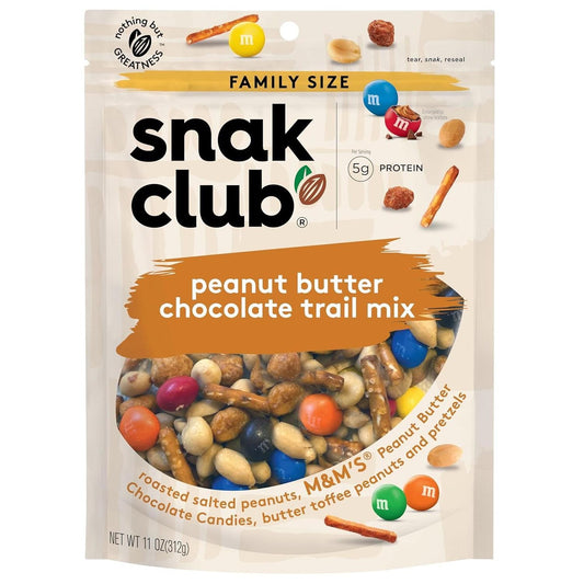 Snak_Club_Peanut_Butter_Chocolate_Trail_Mix,_Toffee_Peanuts,_Pretzels,_Candies,_Family_Size,_11_Ounce_Snack_Sweet_Dessert_Bonbon