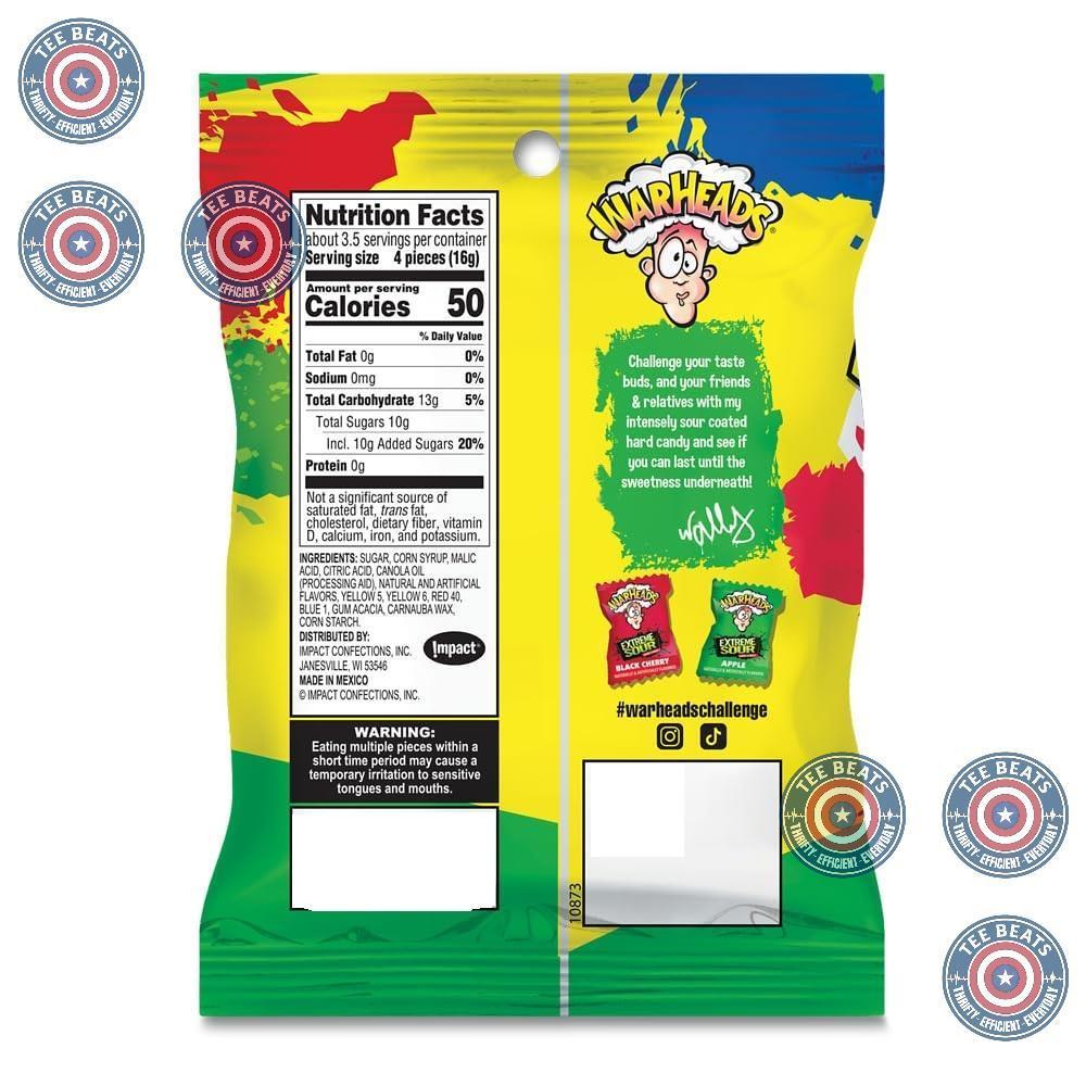 WARHEADS_-_Extreme_Sour_Hard_Candy_Assorted_Flavors_Apple,_Black_Cherry,_Blue_Raspberry,_Lemon_&_Watermelon_2_oz._Bags_3_Pack
