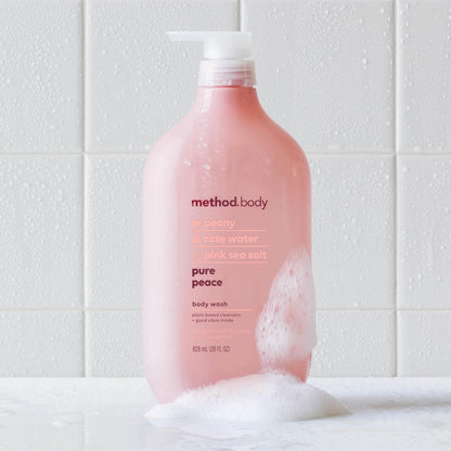 Method_Body_Wash,_Pure_Peace,_Paraben_and_Phthalate_Free,_Biodegradable_Formula,_28_oz_,_Pack_of_1_Body_Care_Fragrance_Soap_Blend_Gel_Radiant_Comfort_Cleanser_Cleansing_Scented
