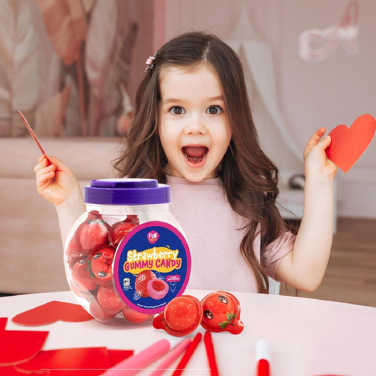 Strawberry_Gummy_Balls_Candy_with_Jam_Center,_19-Ounce_Jar_(30_Count)_-_Party_Favors