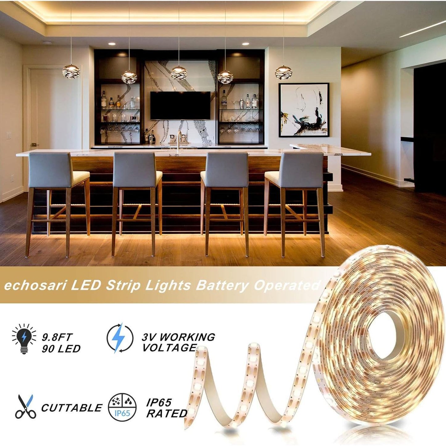 Led_Strip_Lights_with_Remote,_8_Modes,_Dimmable,_Timer,_Self-Adhesive,_Cuttable,_Waterproof,_9.8FT_90Led_Strip_Lights_for_TV_Kitchen_Cupboard_Bedroom_Decor