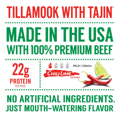 Tillamook_Beef_Jerky,_Country_Smoker_Jerky_with_Chili_Lime_Tajin_Seasoning,_Low_Carb_&_High_Protein,_Ready_to_Eat_Keto_Snack,_Savory_Tangy_Flavor,_Mildly_Spicy_Snacks,_2.2_oz