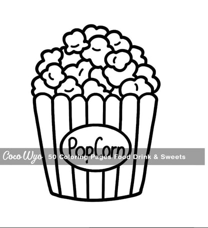 Coloring_Book_for_Adults_anids,_Designs_for_Relaxation_Featuring_a_Variety_of_Foods,_Drinks,_Desserts_and_Fruits_(Bold_&_Easy_Coloring)_Paperback