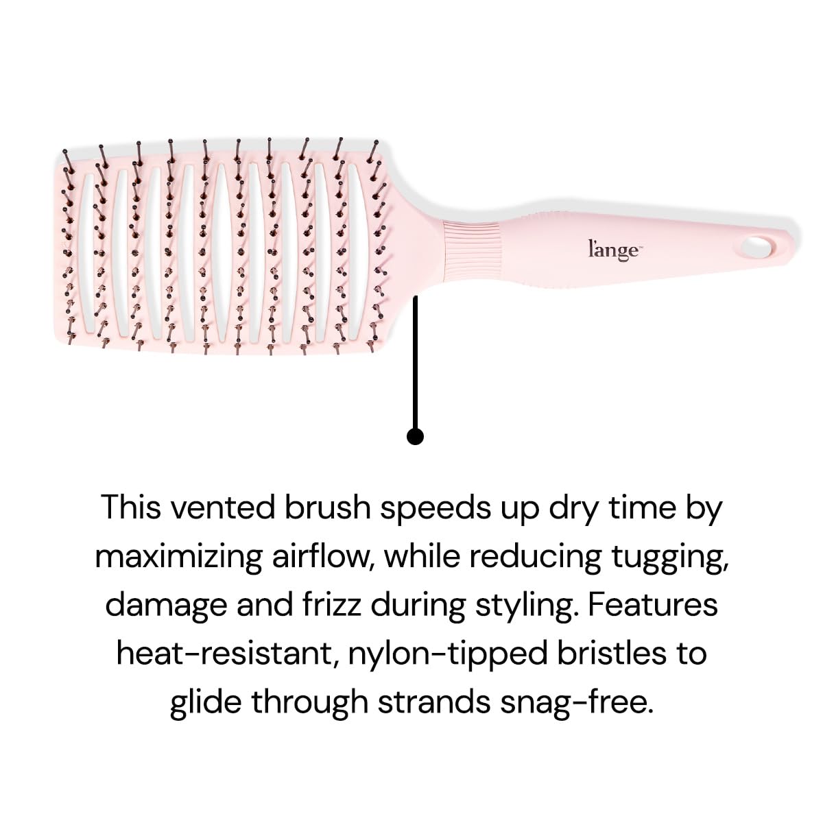 L'ANGE_HAIR_Siena_Wide_Curved_Vented_Hair_Brush_|_Detangle_with_Nylon_Bristles_Best_for_Tangles_and_Knots_Ideal_Men_Women_Brushes