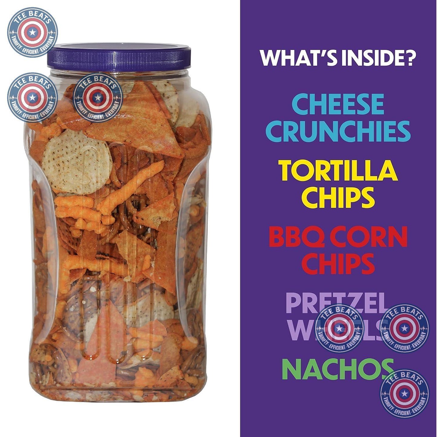 Utz_Party_Mix_-_26_Ounce_Barrel_Tasty_Snack_Includes_Corn/Nacho_Tortillas,_Pretzels,_BBQ_Corn_Chips_and_Cheese_Curls,_Easy_Quick_Snacks,_Cholesterol_Free_Trans-Fat