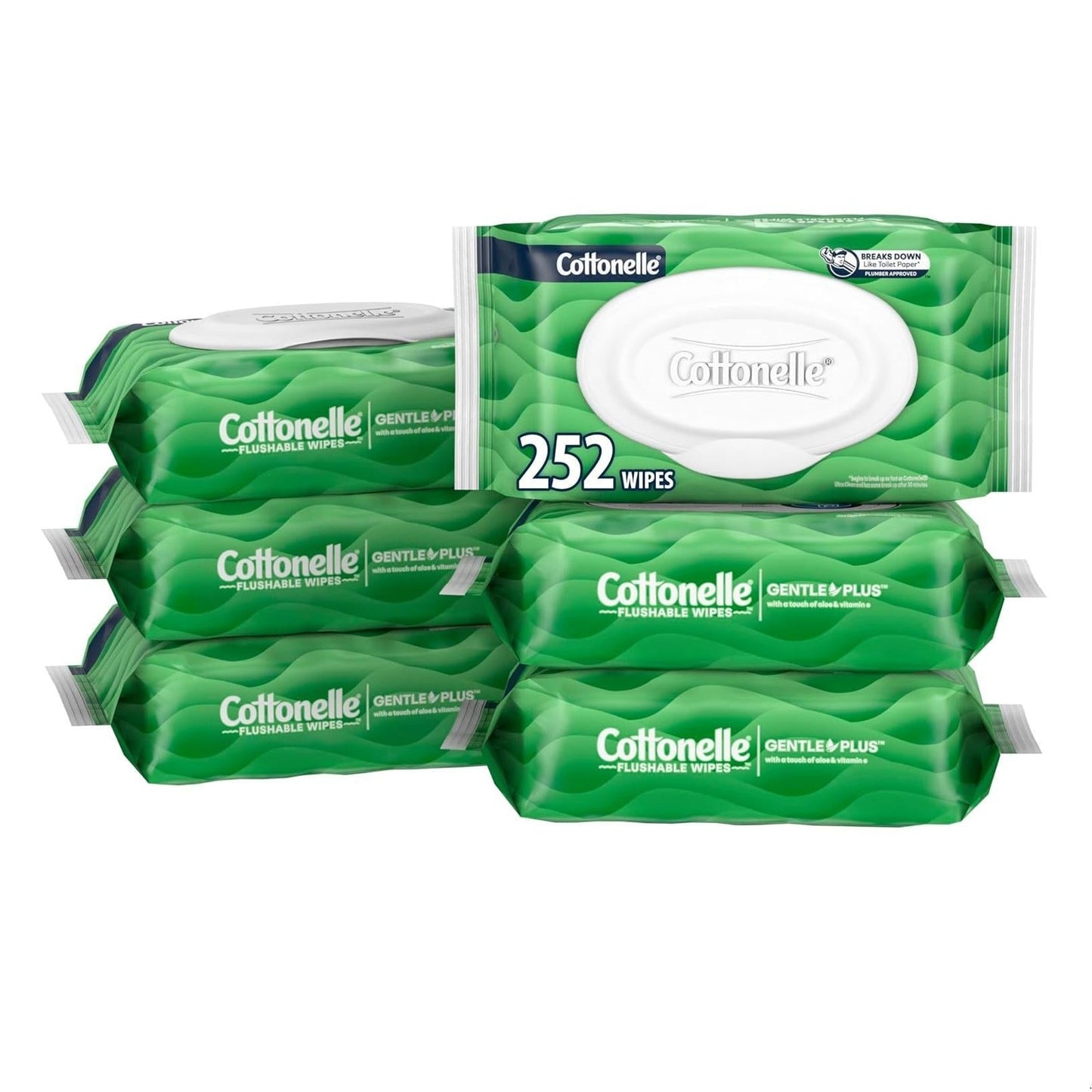 Flushable_Wet_Wipes_with_Aloe_&_Vitamin_E,_6_Flip-Top_Packs,_42_Wipes_Per_Pack_(252_Total_Wipes),_Packaging_May_Vary