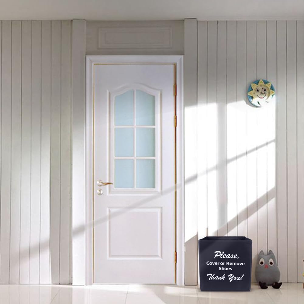 Opret_Large_Shoe_Cover_Box_Black,_Real_Estate_Agent_Supplies,_Disposable_Shoe_Cover_Dispenser_Box_for_Open_House,_Please_Cover_or_Remove_Shoes,_Foldable_Storage_Bin_for_Shoe_Bootie