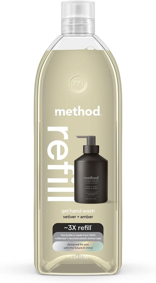 Method_Gel_Hand_Soap_Refill,_Vetiver_+_Amber,_34_Fl_Oz_(Pack_of_1)_(Packaging_May_Vary)