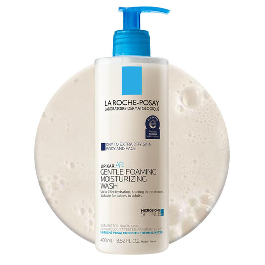 La_Roche-Posay_Lipikar_AP+_Gentle_Foaming_Moisturizing_Wash,_Shea_Butter_+_Niacinamide_+_Glycerin,_Moisturizing_Body_Wash_For_Dry_Skin,_National_Eczema_Association_Accepted,_Dermatologist_Tested​