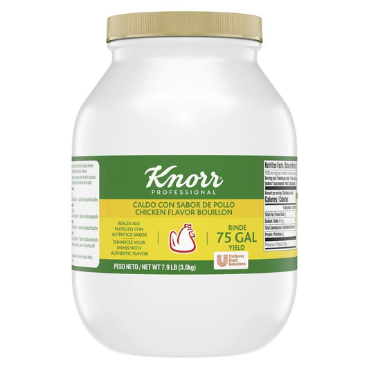 Knorr_Professional_Caldo_de_Pollo,_Bouillon_with_Chicken_Flavor_Granulated_Bouillon_as_a_Base,_Marinade,_Flavor_Enhancer,_Shelf_Stable_Convenience,_0g_Trans_Fat,_7.9_lb_(Pack_of_1)