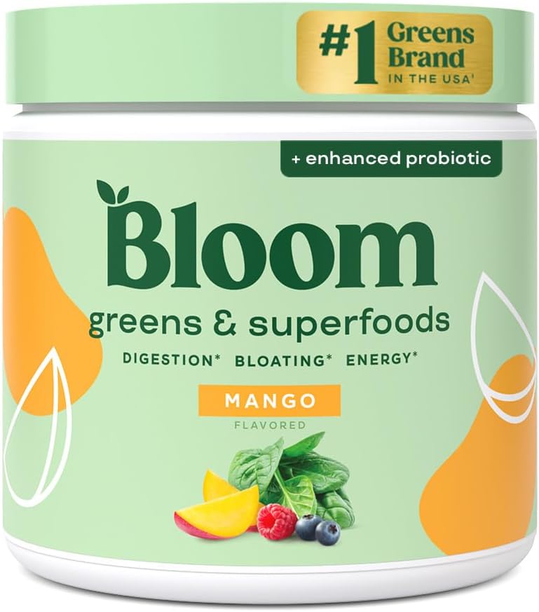 Bloom_Nutrition_Superfood_Greens_Powder,_Digestive_Enzymes_with_Probiotics_and_Prebiotics,_Gut_Health,_Bloating_Relief_for_Women,_Chlorella,_Green_Juice_Mix_with_Beet_Root_Powder,_30_SVG,_Mango