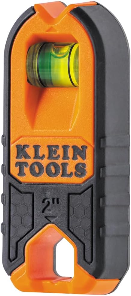 Klein_Tools_MSF100_Magnetic_Stud_Finder_and_Level,_Compact,_Wood_and_Metal_Detector_with_Bubble_Vial_for_Accurate_Markings,_Felt_Pad_Backing