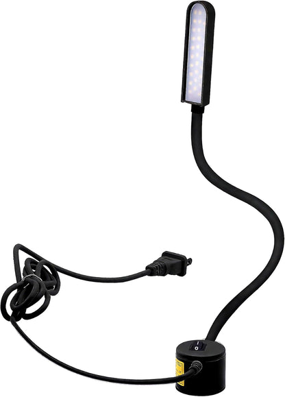 LED_Sewing_Machine_Light,POWKER_30_LED_Magnetic_Mount_Drill_Press_Light_with_Flexible_Silone_Coating_Gooseneck_for_Sewing_Machine,_Drill_Presses,_Desks,_Music_Stands,_Craft,_Workbenches,_Lathes_Lamps