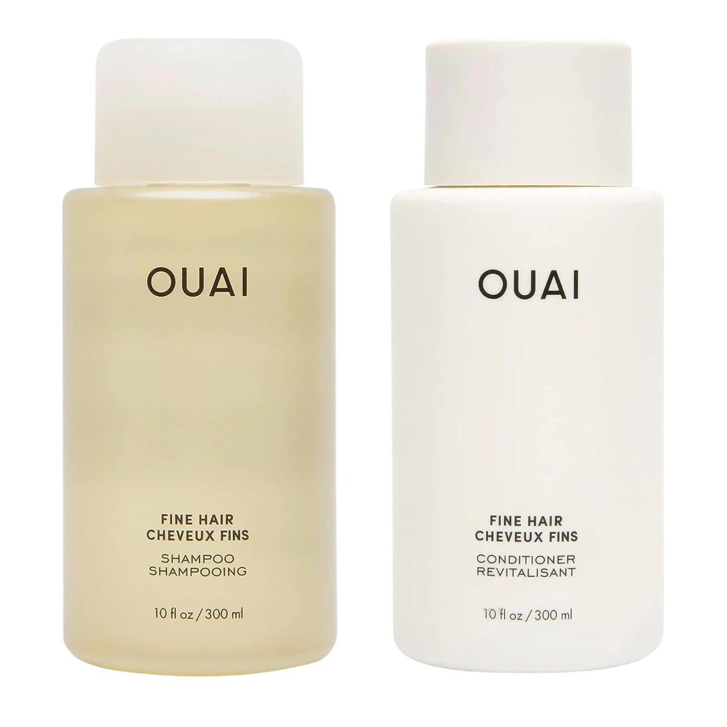 OUAI_Fine_Shampoo_and_Conditioner_Set_-_Sulfate_Free_Shampoo_and_Conditioner_for_Women_&_Men_-_Made_with_Keratin,_Marshmallow_Root,_Shea_Butter_&_Avocado_Oil_-_Free_of_Parabens_&_Phthalates_(10_Fl_Oz)