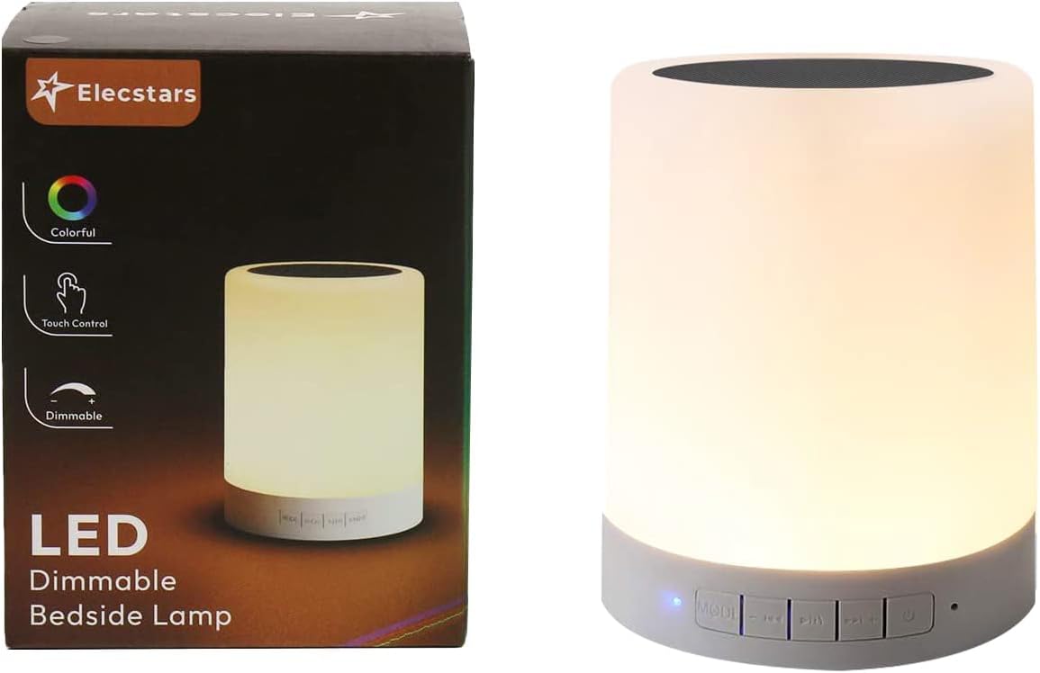 Elecstars_Touch_Bedside_Lamp_-_with_Bluetooth_Speaker,_Dimmable_Color_Night_Light,_Outdoor_Table_Lamp_with_Smart_Touch_Control,_Best_Gift_for_Men_Women_Teens_Kids_Children_Sleeping_Aid