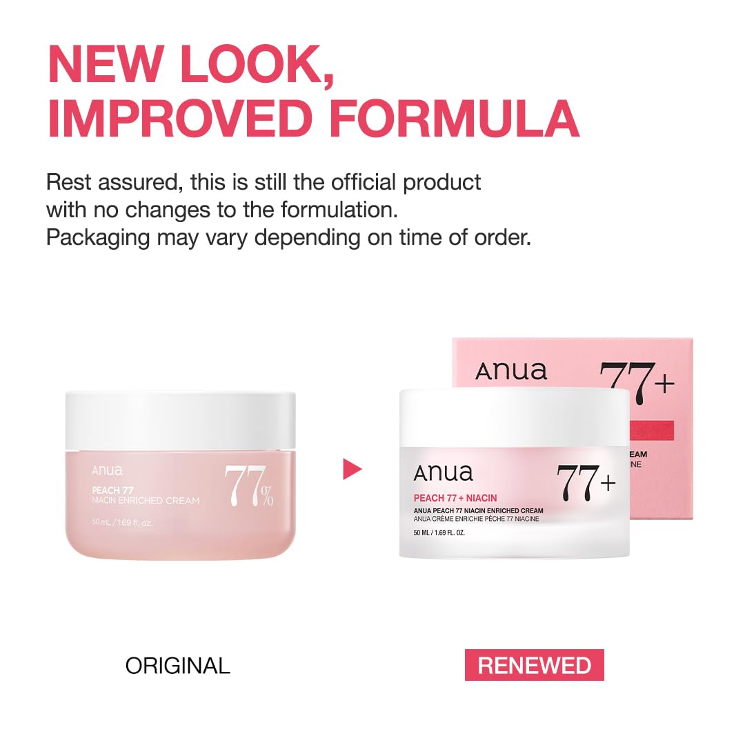 ANUA_Peach_Niacinamide_Cream,_Hydrating_Face_Moisturizer_with_Collagen,_Vitamin_B12,_Ceramide_&_Panthenol,_Barrier_Repair_for_Dry_Skin,_Glowing_Glass_Skin,_Korean_Skincare,_1.69_fl.oz.