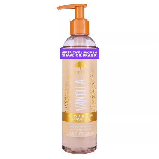 Tree_Hut_Vanilla_Moisturizing_Shave_Oil,_Hydrating_Gel-to-Oil_Formula_for_a_Close,_Smooth_Shave,_Made_with_Shea_Butter,_For_All_Skin_Types,_7.7_fl_oz