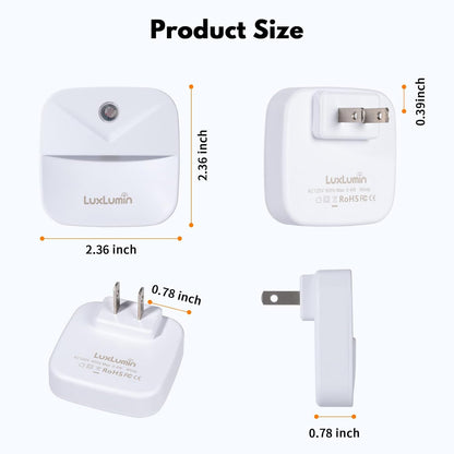 LED_Night_Lights_Plug_into_Wall_with_Dusk-to-Dawn_Sensor,_Automatically_Turn_on_and_Off,Night_Light_for_Kids,Bedroom,Bathroom,Stairs,_White,_6_Packs