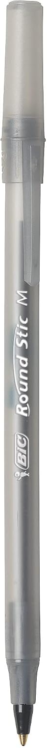 BIC_Round_Stic_Xtra_Life_Ballpoint_Pen,_Ultra_Long_Lasting_and_Consistent_Ink_Flow,_60-Count_in_Black_Ink