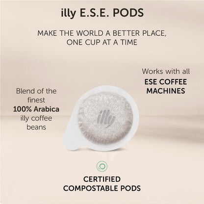illy_E.S.E._Coffee_-_Single-Serve_Pods_–_Classico_Medium_Roast_-_Notes_Of_Chocolate_&_Caramel_-_For_E.S.E_Machines_-_Extraordinary_Aroma_&_Body_–_18_Count