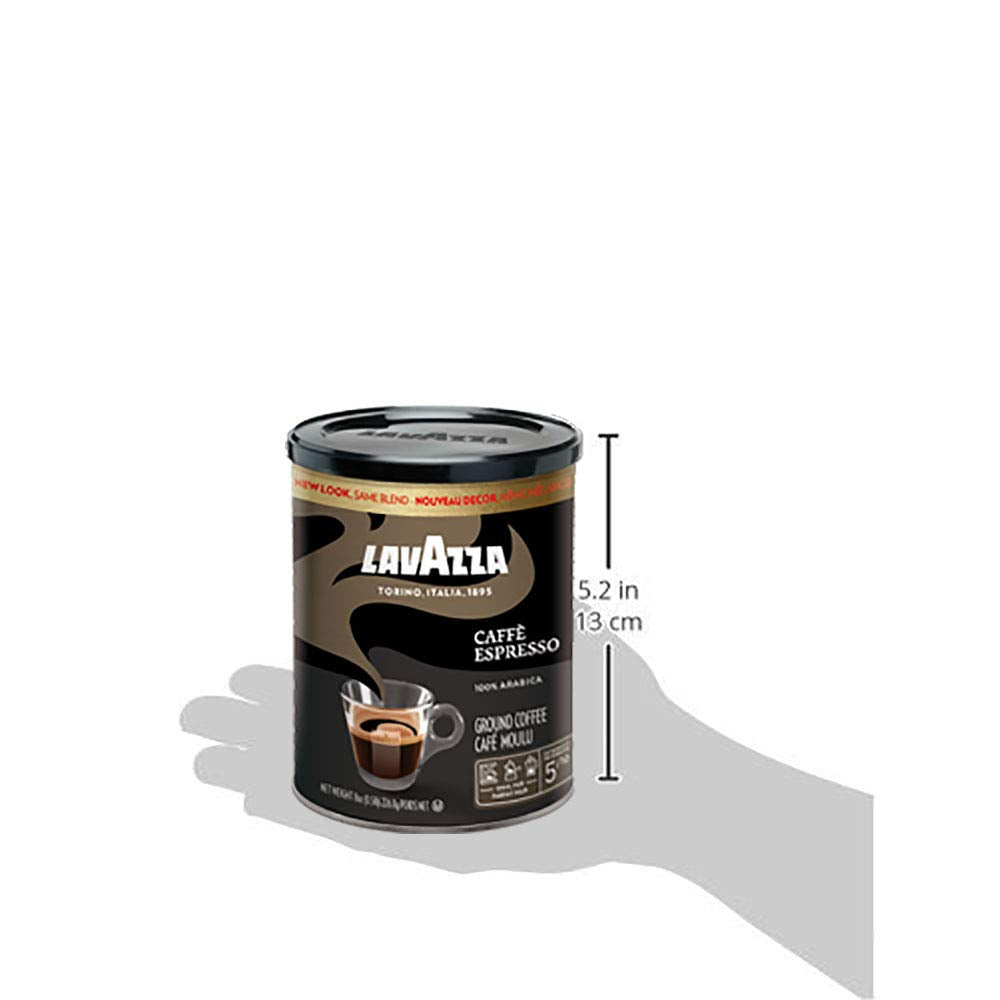 Lavazza_Espresso_Ground_Coffee,_Medium_Roast,_100%_Arabica,_8_oz_Tin_(Pack_of_6)