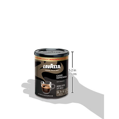 Lavazza_Espresso_Ground_Coffee,_Medium_Roast,_100%_Arabica,_8_oz_Tin_(Pack_of_6)
