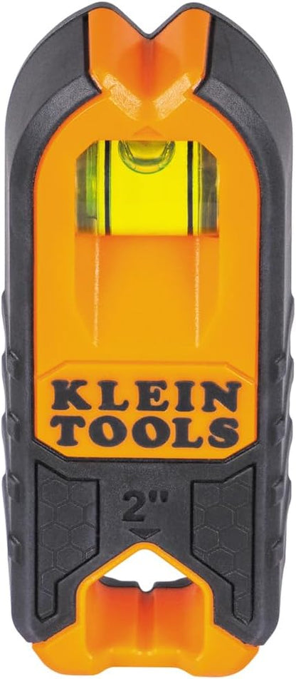 Klein_Tools_MSF100_Magnetic_Stud_Finder_and_Level,_Compact,_Wood_and_Metal_Detector_with_Bubble_Vial_for_Accurate_Markings,_Felt_Pad_Backing