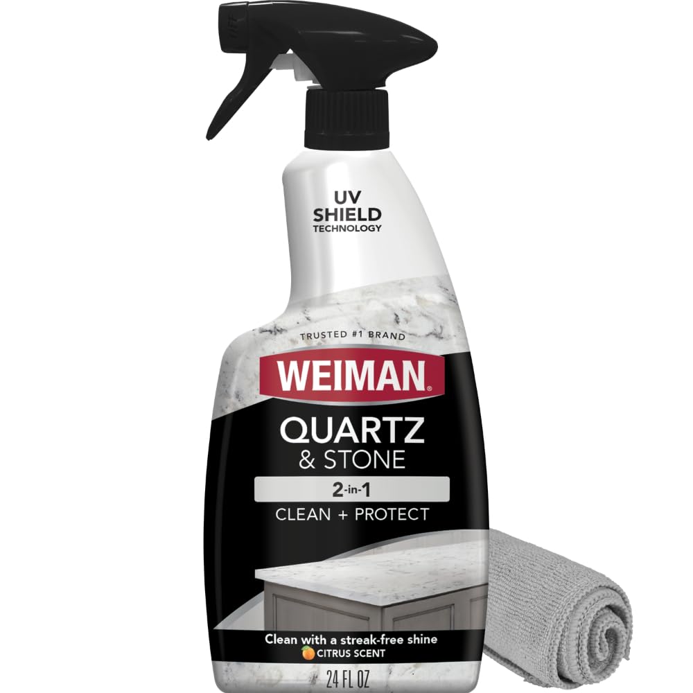 Weiman_Quartz_Countertop_Cleaner_and_Polish_-_Clean_and_Shine_Your_Granite,_Marble_Countertops,_Kitchen_Island,_and_Stone_Surfaces_with_UV_Anti-Fade_Protection,_Citrus,_24_Ounce_with_Microfiber_Cloth