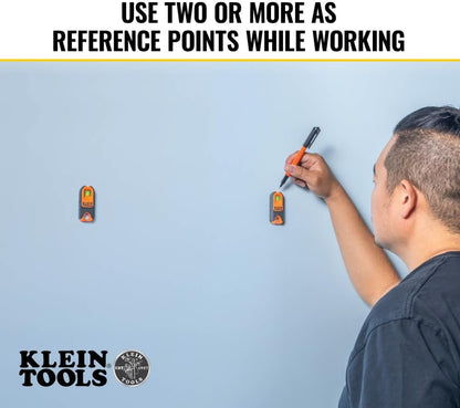Klein_Tools_MSF100_Magnetic_Stud_Finder_and_Level,_Compact,_Wood_and_Metal_Detector_with_Bubble_Vial_for_Accurate_Markings,_Felt_Pad_Backing