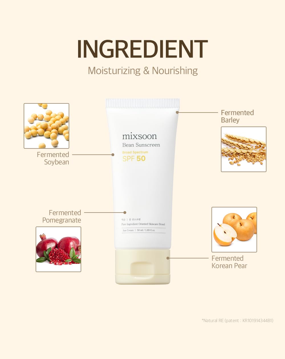 mixsoon_Bean_Sunscreen-Lightweight_Airy_Texture_SPF_50_Korean_Sunscreen_for_Face,_No_White_Cast,_Non-Sticky_Stocking_Stuffers_50ml_/_1.69_fl.oz._Korean_Glass_Skin_Care