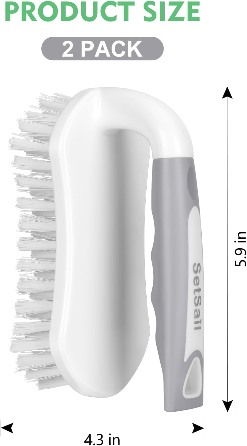 SetSail_Scrub_Brush,_Heavy-Duty_Scrub_Brushes_for_Cleaning_with_Stiff_Bristles_Cleaning_Brush_for_Shower,_Bathroom,_Carpet,_Kitchen_and_Bathtub_Scrubber_-_2_Pack