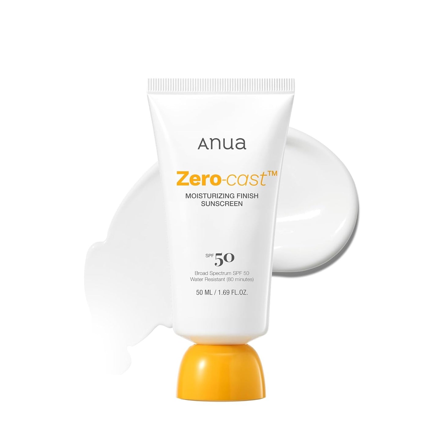 Anua,_Zero-Cast_Moisturizing_Sunscreen_SPF_50,_Glow_Natural_Sunscreen_for_face,_No_White_Cast,_Hyaluronic_Acid,_Niacinamide,_Oil-Free,_Korean_Skincare,_1.69_fl_oz