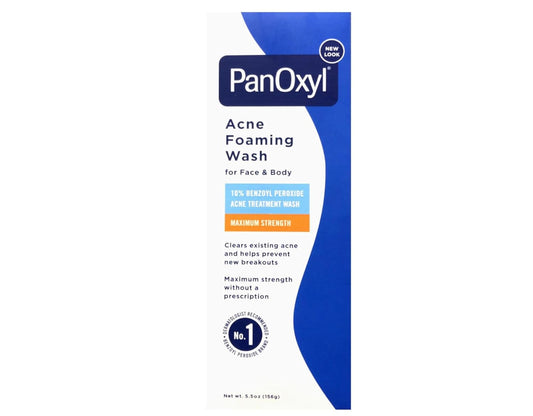 PanOxyl_Acne_Foaming_Wash_10%_Benzoyl_Peroxide_5.5_oz_(156_g)_-_Pack_of_2