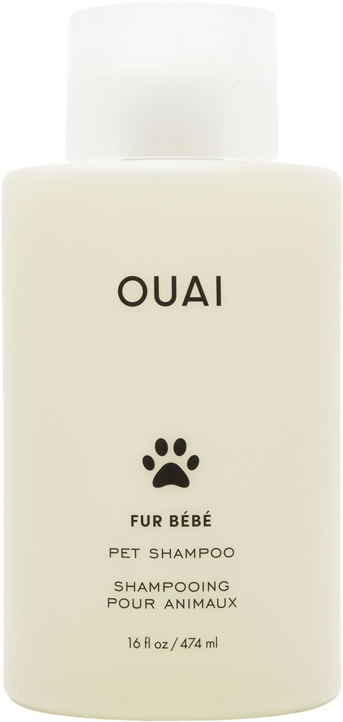OUAI_Fur_Bebe_Pet_Shampoo_-_Cat_&_Dog_Shampoo_for_Gentle_Cleansing,_Hydration_&_Shine_-_Vegan_&_Cruelty-Free_Pet_Supplies_with_Aloe_Vera_&_Panthenol_-_Mercer_Street_Scent_(16_Fl_oz)