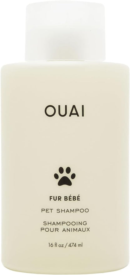 OUAI_Fur_Bebe_Pet_Shampoo_-_Cat_&_Dog_Shampoo_for_Gentle_Cleansing,_Hydration_&_Shine_-_Vegan_&_Cruelty-Free_Pet_Supplies_with_Aloe_Vera_&_Panthenol_-_Mercer_Street_Scent_(16_Fl_oz)